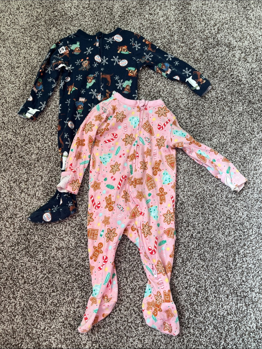 Baby Girl Old Navy Christmas Sleeper Bundle Size 6-9 Months